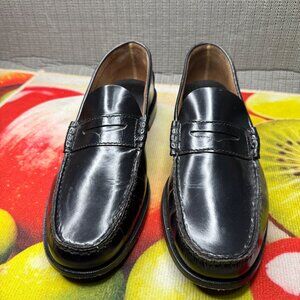Florsheim Mens Size 11 D Black Leather Penny Loafer Dress Slip On Shoes